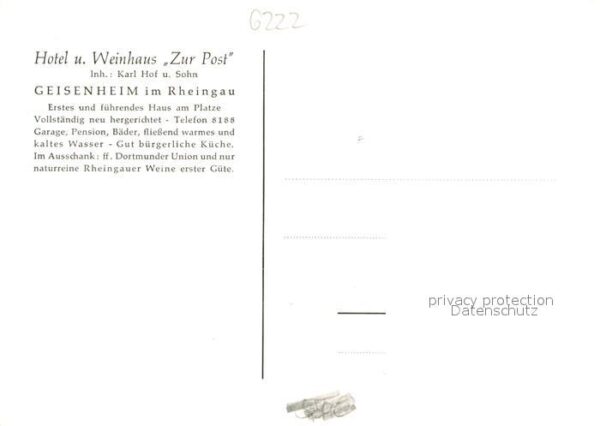 Geisenheim Hotel und Weinhaus Zur Post – Bild 2