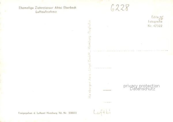 Eberbach Rheingau Ehem Zisterzienser Abtei Eberbach Fliegeraufnahme – Bild 2