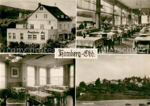 Homberg Ohm Hotel Frankfurter Hof Speisesaal Gesellschaftszimmer Gesamtblick
