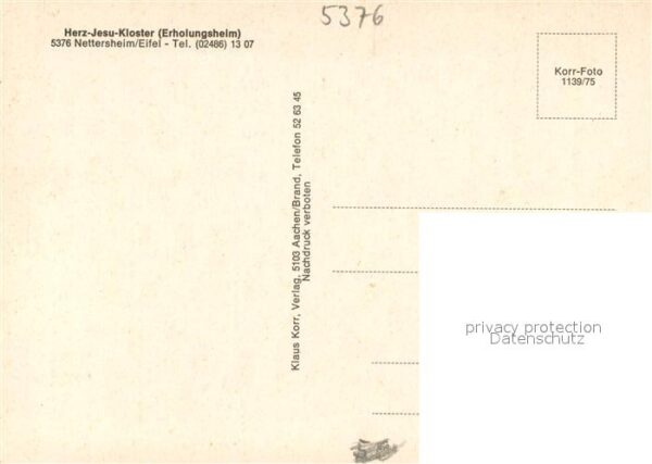 Nettersheim Herz Jesu Kloster Erholungsheim – Bild 2