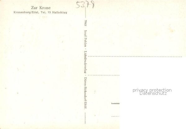 Kronenburg Eifel Gasthaus Zur Krone – Bild 2