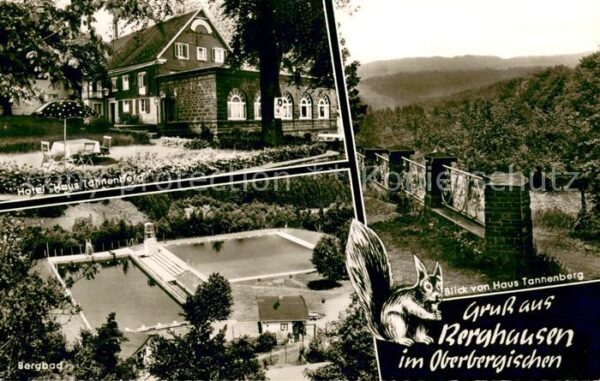 Berghausen Morsbach Hotel-Cafe Haus Tannenberg mit Bergbad