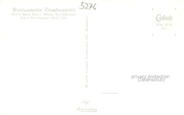 Wiehl Oberbergischer Kreis Waldgaststaette Tropfsteinhoehle – Bild 2