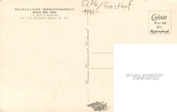 Wiehl Oberbergischer Kreis WaldgasthofmTropfsteinhoehle Aussen – Bild 2