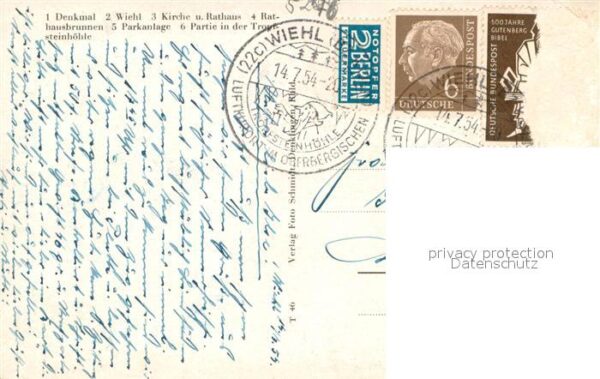 Wiehl Oberbergischer Kreis Denkmal Rathausbrunnen Parkanlage Partei an der Tropf – Bild 2