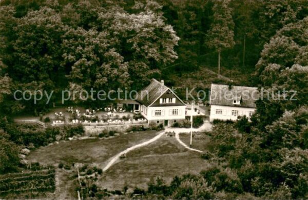 Bad Salzschlirf Fliegeraufnahme Waldgaststaette Marienlust