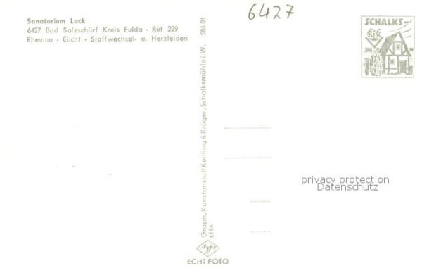 Bad Salzschlirf Sanatorium Lock – Bild 2