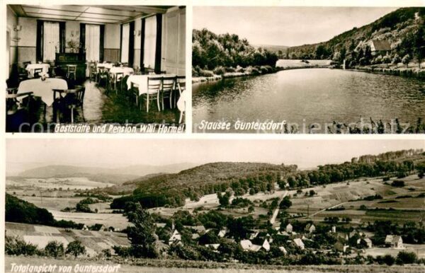 Guntersdorf Dillkreis Stausee Gaststaette und Pension Willi Hormel Totalansicht