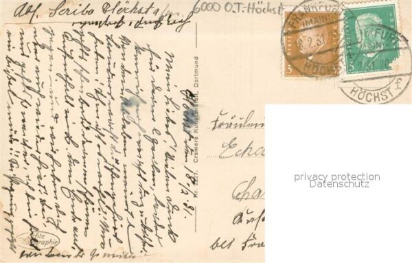 Hoechst Main Mainpartie mit Kath. Kirche – Bild 2