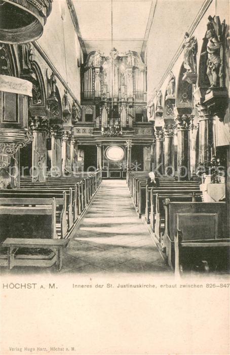 Hoechst Main Inneres d. St. Justinuskirche