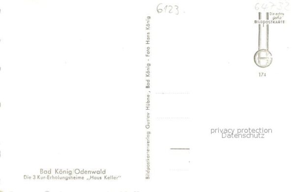 Bad Koenig Odenwald Die 3 Kur-Erholungsheime Haus Keller – Bild 2
