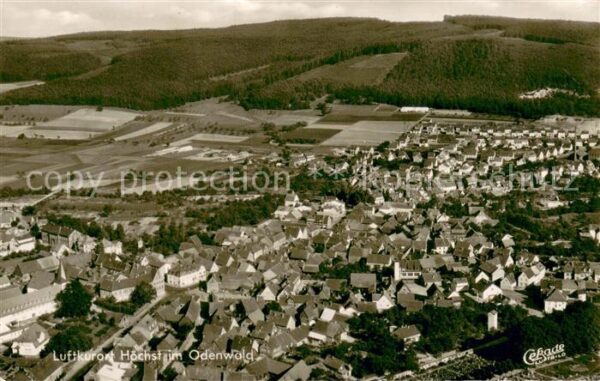 Hoechst Odenwald Fliegeraufnahme Gesamtansicht