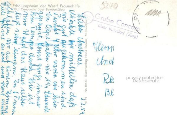 Betzdorf Sieg Erholungsheim d. Westf. Frauenhilfe Concordia – Bild 2
