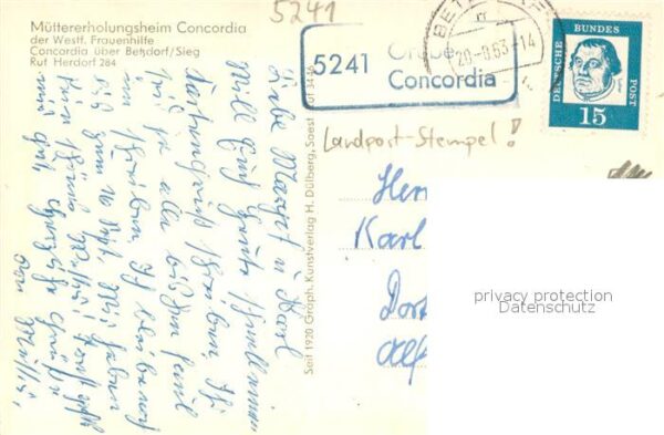 Betzdorf Sieg Muettererholungsheim Concordia – Bild 2