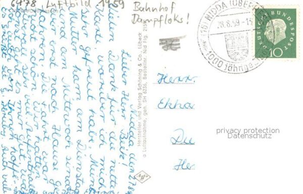 Nidda Fliegeraufnahme Bahnhof m. Dampfloks – Bild 2