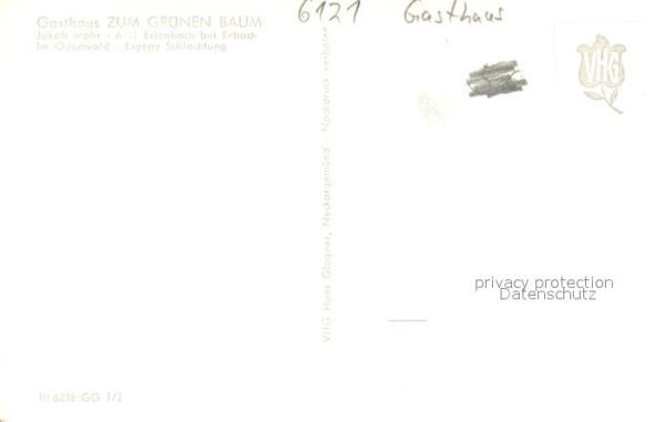 Erlenbach Erbach Gasthaus Zum Gruenen Baum – Bild 2