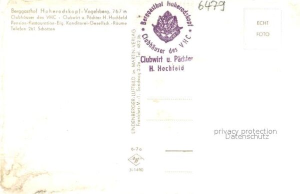 Vogelsberg Rhoen Berggasthof Hoherodskopf – Bild 2