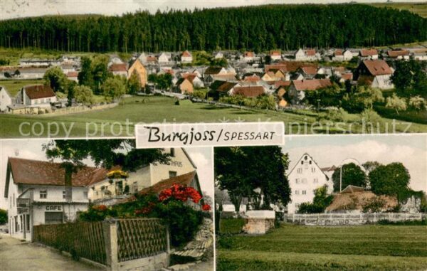 Burgjoss Gesamtansicht und Gaststaeaete Burgfrieden