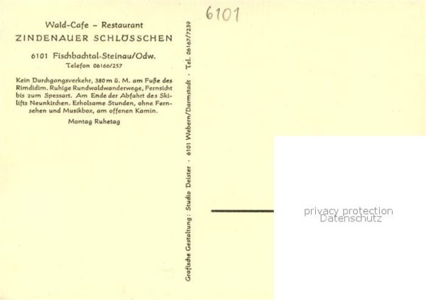 Fischbachtal Odenwald Wald-Cafe Zindenauer Schloesschen – Bild 2
