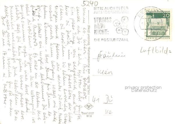 Betzdorf Sieg Fliegeraufnahme Teilansicht – Bild 2