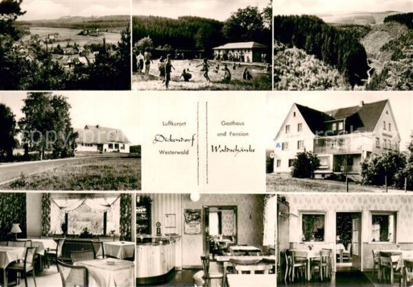 Dickendorf Gastwirtschaft Waldschaenke Innen- und Aussenansichten