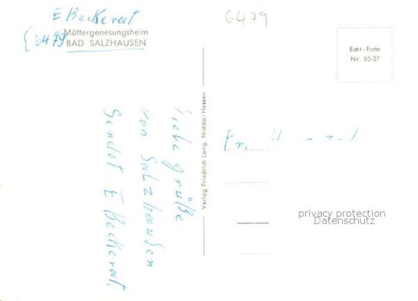 Bad Salzhausen Muettererholungsheim Aussenansicht – Bild 2