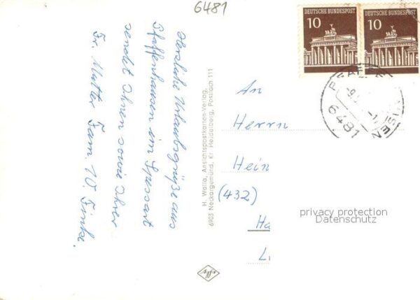 Pfaffenhausen Spessart Kirchpartie Pension-Haus Marienburg Bachpartie Gasthof Zu – Bild 2