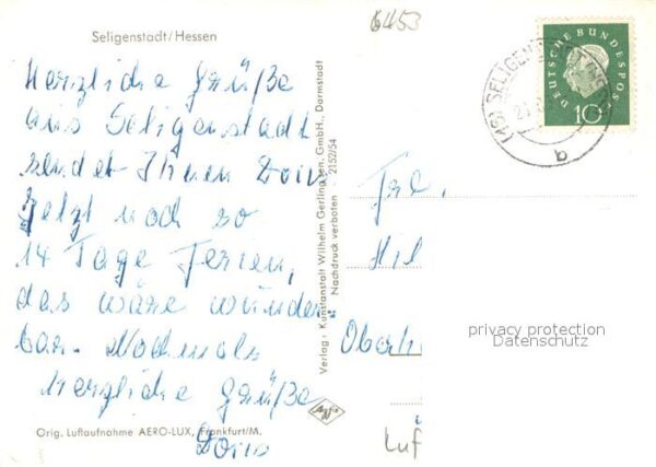 Seligenstadt Hessen Fliegeraufnahme Kirche – Bild 2