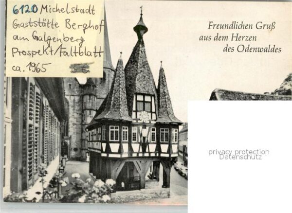 Michelstadt Gaststaette Berghof am Galgenberg Prospekt-Faltblatt – Bild 2
