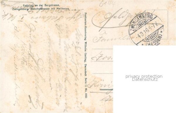 Zwingenberg Bergstrasse Fruehling an der Bergstrasse Feldpost – Bild 2