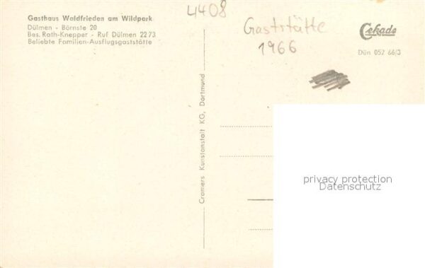 Duelmen Gasthaus Waldfrieden am Wildpark Terrasse – Bild 2