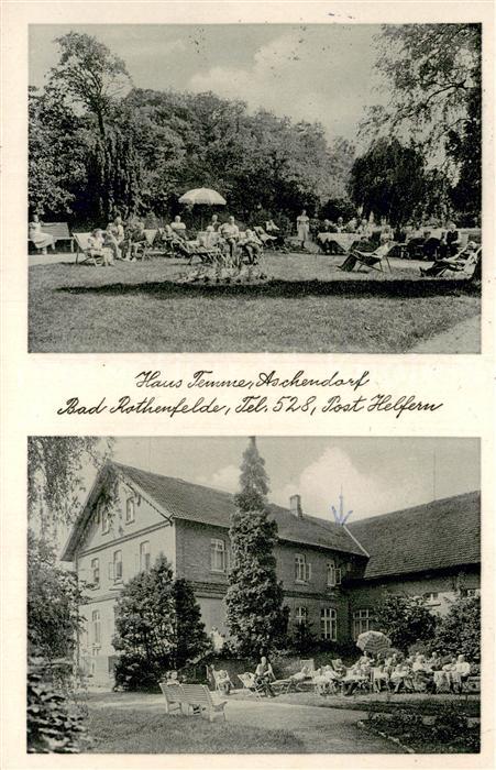 Aschendorf Bad Rothenfelde Haus Temme Gartenpartie