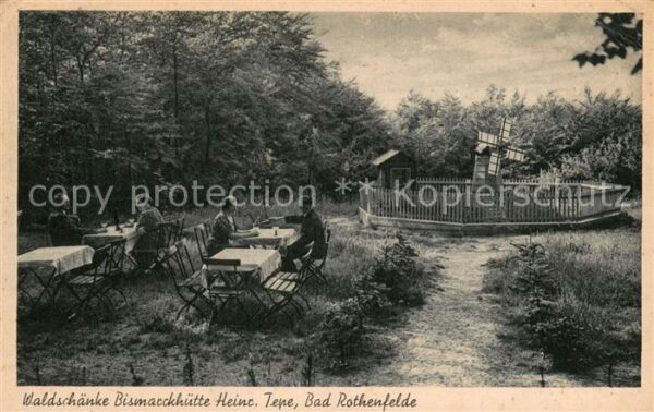 Bad Rothenfelde Waldschaenke Bismarckhuette Heinr. Tepe Terrasse
