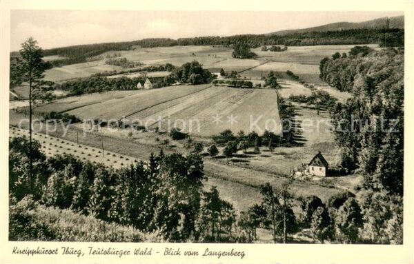 Iburg Teutoburger Wald Blick vom Langenberg