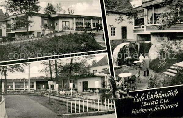 Iburg Teutoburger Wald Cafe Schlossmuehle m. Terrassenansichten
