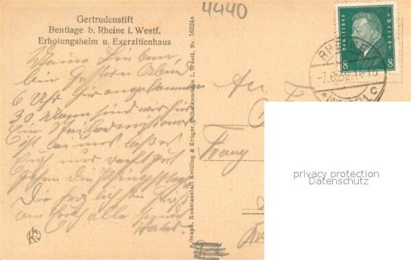 Bentlage Gertrudenstift Erholungsheim u. Exerzitienhaus – Bild 2