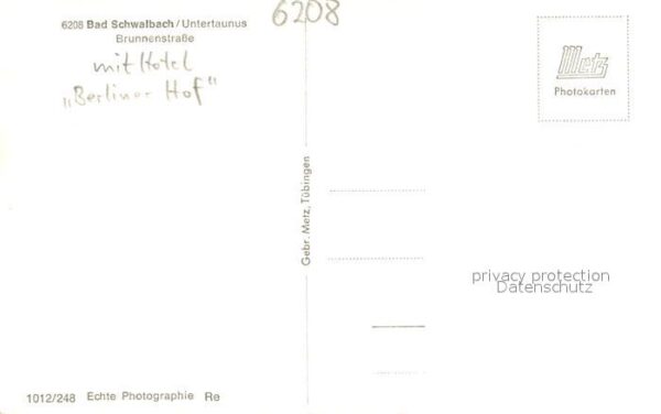 Bad Schwalbach Brunnenstrasse mit Hotel Berliner Hof – Bild 2