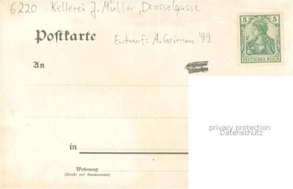 Ruedesheim am Rhein Drosselgasse Kellerei J. Mueller – Bild 2