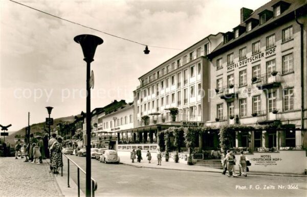 Ruedesheim am Rhein Rheinstrasse mit Parkhotel Deutscher Hof