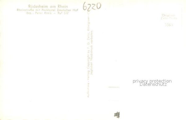 Ruedesheim am Rhein Rheinstrasse mit Parkhotel Deutscher Hof – Bild 2