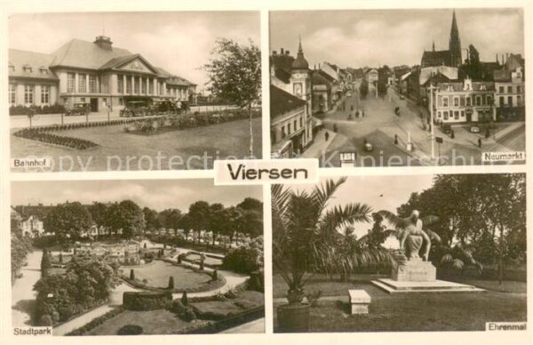 Viersen Bahnhof Neumarkt Ehrenmal Stadtpark