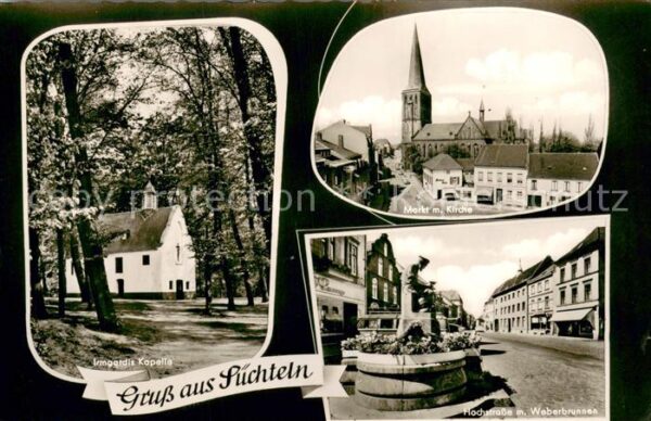 Suechteln Irmgardis Kapelle Markt m. Kirche Hochstrasse m. Weberbrunnen