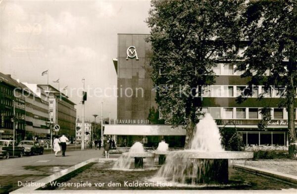 Duisburg Ruhr Wasserspiele vor dem Kalderoni-Haus