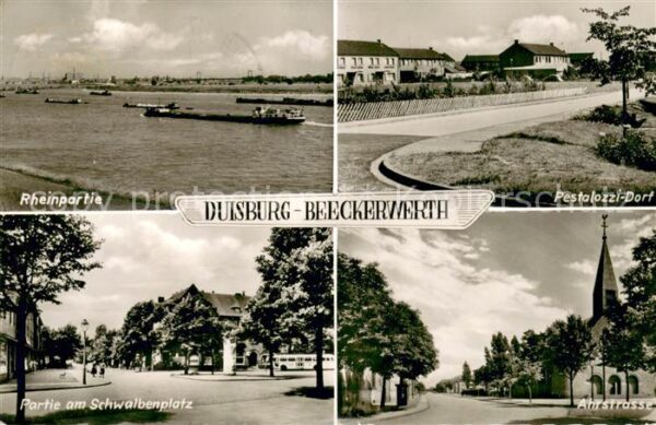 Beeckerwerth Duisburg Pestalozzi-Dorf Rheinpartie Schwalbenplatz Ahrstrasse