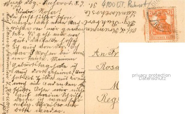 Duisburg Ruhrort Schiffer-Boerse und Kriegerdenkmal – Bild 2