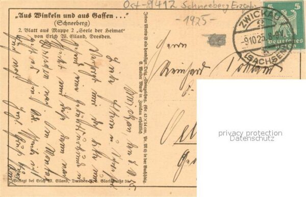 Schneeberg Sachsen Teilansicht – Bild 2