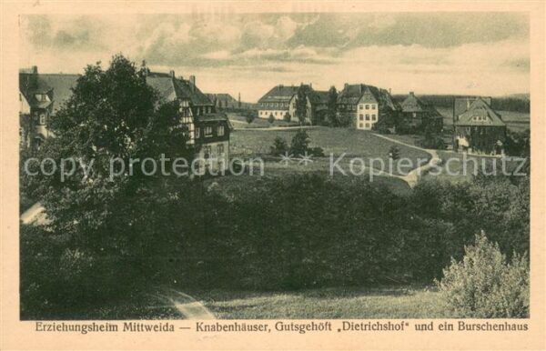 Mittweida Erziehungsheim Knabenhaeuser Gutsgehoeft-Dietrichshof Burschenhaus