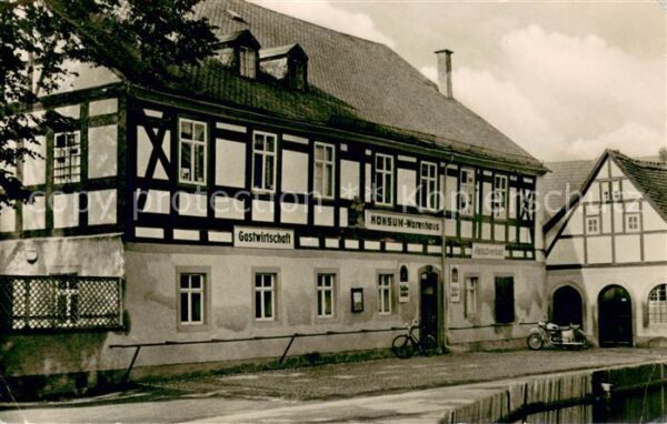 Freiberg Sachsen Konsum-Warenhaus m. Gastwirtschaft u. Fleischverkauf Niederbobr