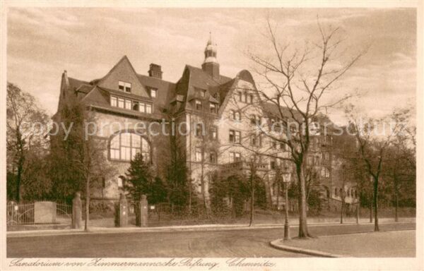 Chemnitz Sanatorium von Zimmermannsche Stiftung Aussenansicht