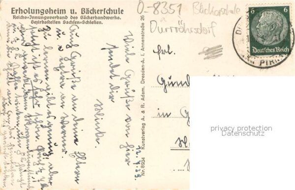 Dittersbach Duerrroehrsdorf Erholungsheim und Baeckerschule – Bild 2